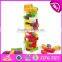 Customize educational wooden baby stacking toys W13D048