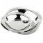 Custom made deep thick wall stainless steel dinner plate & dishes