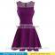 Guangzhou Women's A-Line Sleeveless Women Elegant Black Swing Dresses Pleated Little Cocktail Party Dress