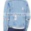 Wholesale Denim Men's Cotton Make Old Hole Jeans Jacket
