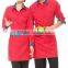 OEM Chinese hotel restaurant uniform waiter waitress long sleeve uniform