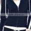 The Summer Of 2015 Manufacturers hot selling Blue with white slim slim leisure two piece sport suit HSS9239