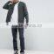 2017 Best Price High Quality New Design Durable Baseball Collar 100% Cotton Sweat Grey Casual Men Sport Jacket