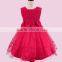 MGOO New Trendy Full Rose Flower Design Kids Dress Lace Dress Design Children Clothing Girls Party Wear Wholesale