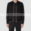 MGOO High Quality Custom Black Fashion Bomber Jackets Brand Designs Tops Mens Zip Up Long Sleeves Jacket