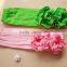 Hot sell plain green and pink cotton leg warmers for the baby girls