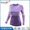 Dri Fit Thermal wicking T shirts Custom Fitness Apparel Long Sleeve Skin Tight Inner Wear for Women