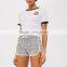 Wholesale women comfortable casual sleep shorts with tie waist