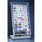 Practical movable newspaper display stand with wheels HS-NS06