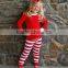 popular design ruffle christmas trees embroidery wholesale christmas clothes sets
