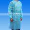 Disposable PP non-woven isolation gown with elastic cuff and strips