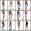 Summer fashion print sports seventh leggings sexy women short capris
