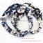 Rural Stripe Grid Floral Printed Fashion Joker Cross Hairband