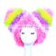 Wholesale factory direct sale party novelty rainbow football fans big afro wigs for adults MFJ-0044
