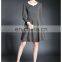 High Quality Long Sleeve Tweed Spring Dress Above Knee, Wholesale Dress Fashion