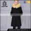 2017 coat be warm in winter real chinchilla fur collar long coat