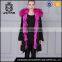 Army style thick removeable fur collar fox fur coats for womens