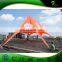 Double Peak Orange Party Event Tent Star Marquee Tent