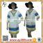 New white 3/4 sleeve mesh embroidered dress quality crochet cotton dress