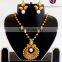 Kundan Pendant Set-Antique One gram Gold plated Pendant Set-Wholesale Antique Jewelry-Big pendant set