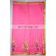 Women's Designer Pink Wedding Wear Embroidered Resham Work Georgette Sari Bridal Saree Party Wear Dress