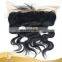 Virgin Hair Type Ear To Ear Lace Frontals Natural Hairline Body Wave 50g