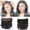 Queena 100% Human Hair Cheap Unprocessed Virgin Brazilian Body Wave Lace Frontals With Baby Hair