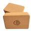 Wooden Cork Yoga Block Custom Print Natural Color Yoga Brick