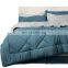 China Luxury Machine Washable Microfiber Solid Color King Bed Comforter Set