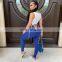 Wholesale 2 Piece Cut Out Lace Detachable Sport Tracksuit Set for Women