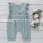 Baby girls ruffle linen cotton romper cloth  Baby Clothes Ruffles Baby Girl Jumpsuit Children Clothes Romper