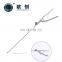 Laparoscopic 12.5 cm curved needle holder titanium made in china