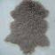 Eco-tan Long Curly Wool Tibetan Sheepskin Fur Material Carpet Plate