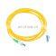 Jacket yellow Fiber Optic Patch cord SC/APC- LC/APC 5Meter Simplex Single mode G.657a1 2.0mm PVC  Fiber Optic Patch cord