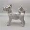 Marble Porcelain Bulldog Ceramic Husky Dog Figurine