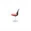 Eero Saarinen white reinforce fiberglass upholstered tulip dining chair