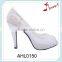 Fashion Sexy Beautiful Design White Mesh Upper Lady Peep Toe High Heel Shoes
