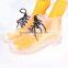 Latest arrival woman lace up boots transparent custom ankle rain boots