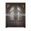wrought iron double entry doors/storm doors