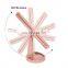 K&B portable trifold makeup table mirror 2X/3X magnification 21 led lights with touch screen