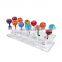 Clear Square Acrylic 12 Holesc Lollipop Stand Display for Retail Stores Lollipop Display