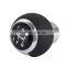 Automobile Universal Silver Aluminum Gearshift Head Original Manual Gear Handle Gear Head Genuine Leather