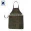 Factory Direct Sale Good Quality Wholesale Nickle Fitting BBQ Cooking Genuine Leather Apron