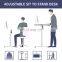 Custom OEM Popular Height Tech Table Standing Electric Adjustable Height Desk Frame Wholesale