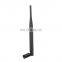 Base station  black rubber whip two section dipole antenna