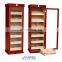 Wholesale Custom one door Storage Spanish Cedar Cigar Box Humidor LED light display Cabinet