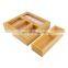 Bamboo Ziplock Bag Storage Organizer Holder Food Storage Bag Holders Dispenser Drawers With Gallon, Quart, Sandwich and Snack