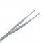 Tweezer Handle Non Slip Pointed/curved Stainless Steel Precision Stiffening Forceps 430 Material Quality