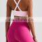 Custom Logo Cross Back Sexy Yoga Bra Women Workout Running Gym Bra Top Ladies Bodybuilding Fitness Wear Sports Clothing