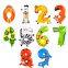 16 Inch Aluminum Film Animal Balloon Jungle Safari Party Number Balloon Doll Jungle Animal Birthday Party Decoration